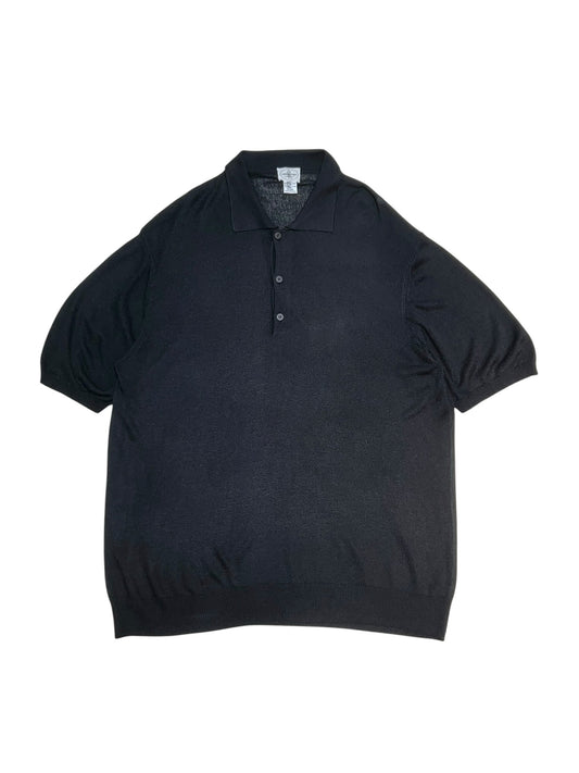 Old Italy Made Lightweight Knitted Polo Shirt