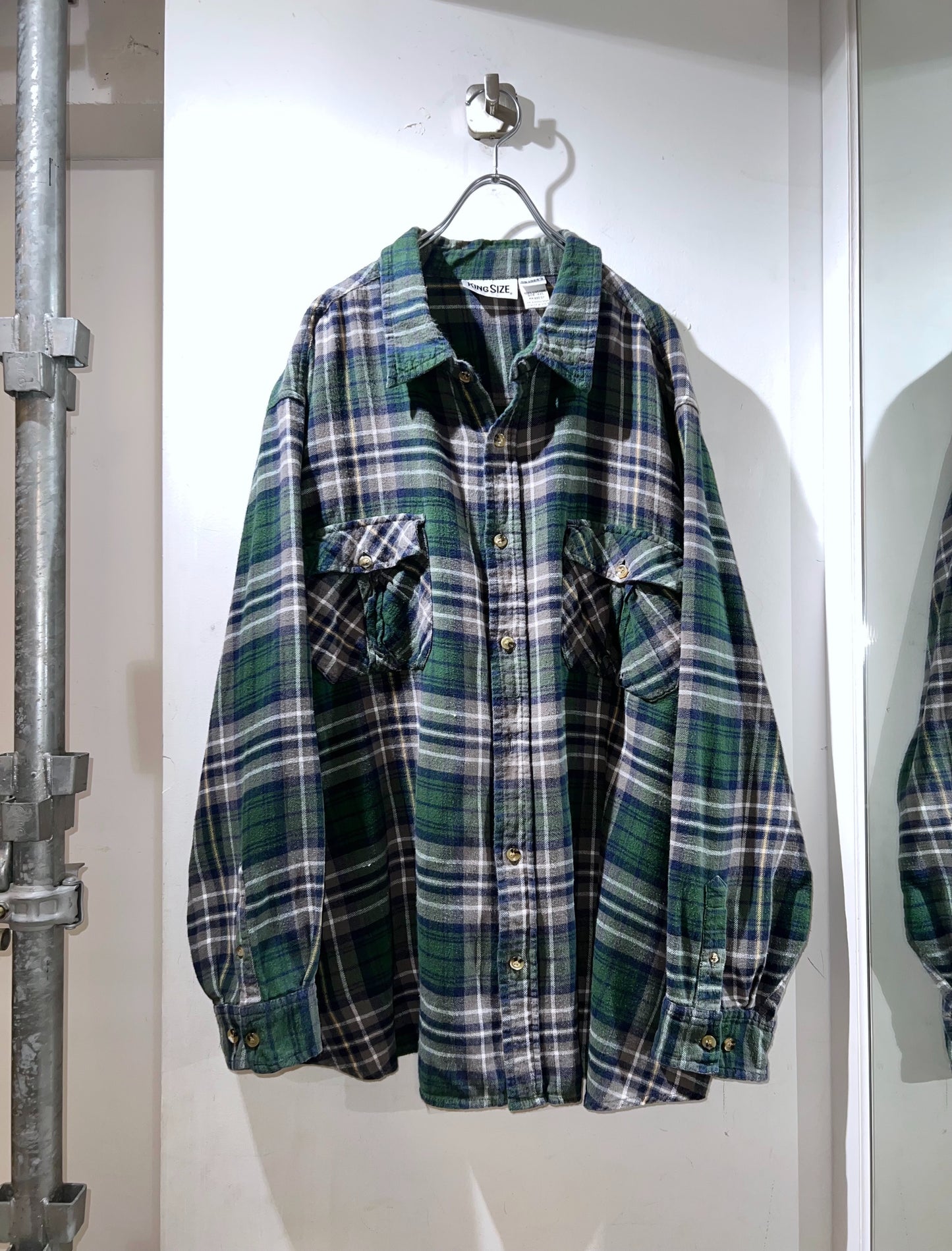 KINGSIZE Roomy fit Lightweight Flannel Shirt