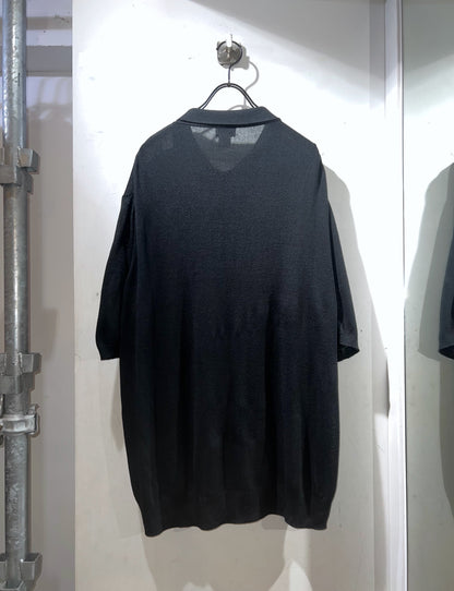 Old Italy Made Lightweight Knitted Polo Shirt
