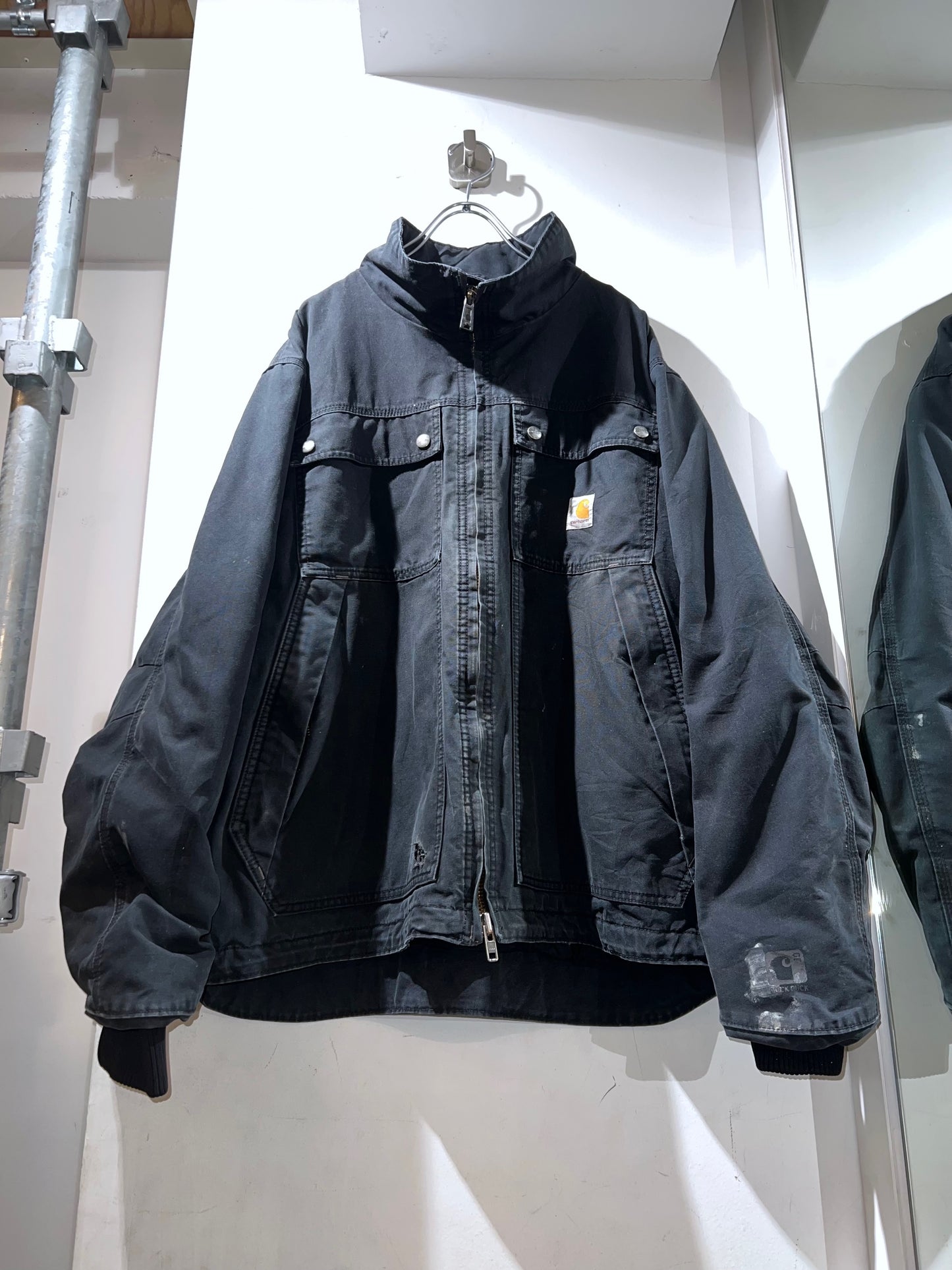 Old Carhartt Stand Collar Worker Jacket