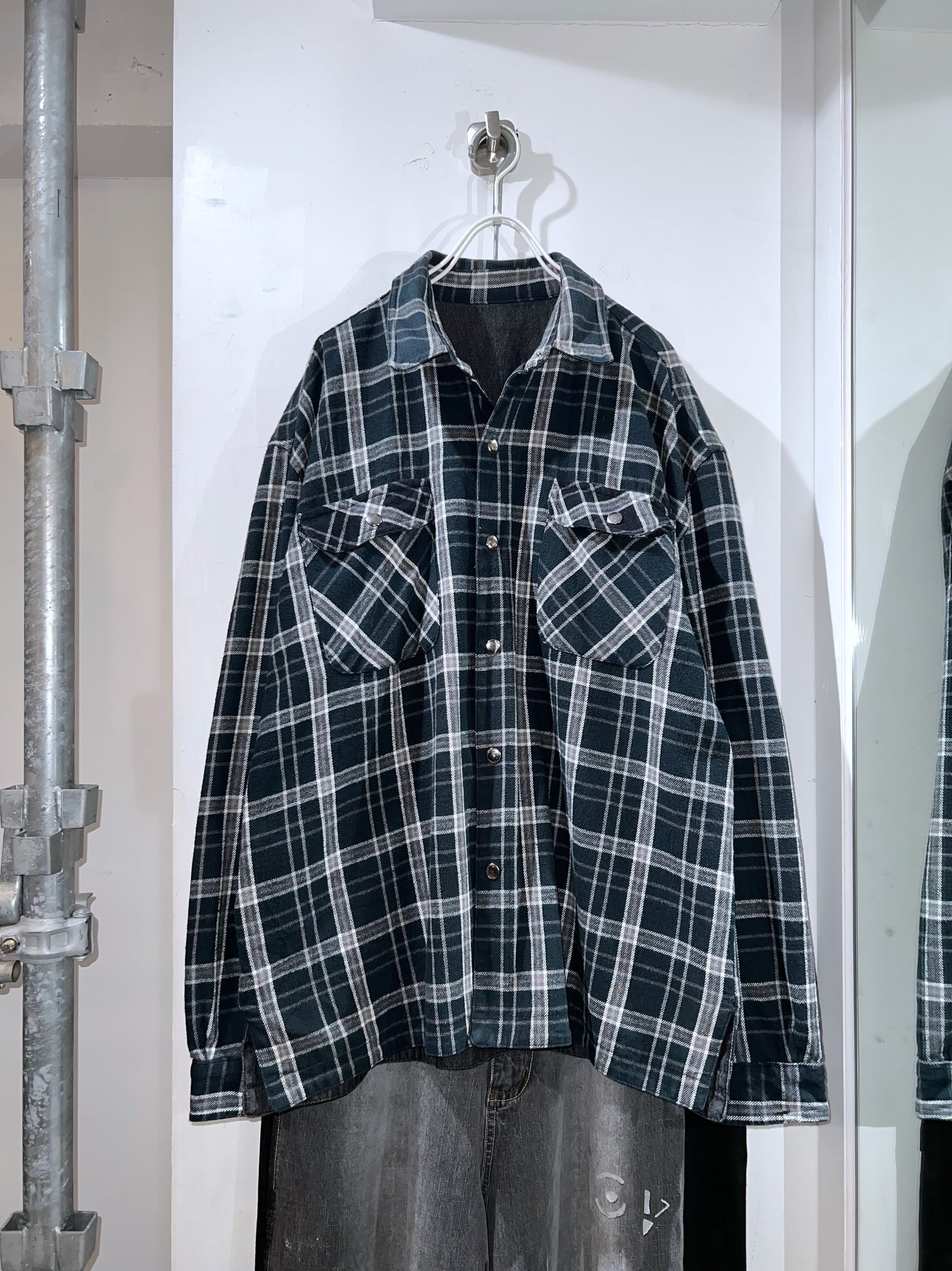 old Reversible Cotton Shirt Jacket