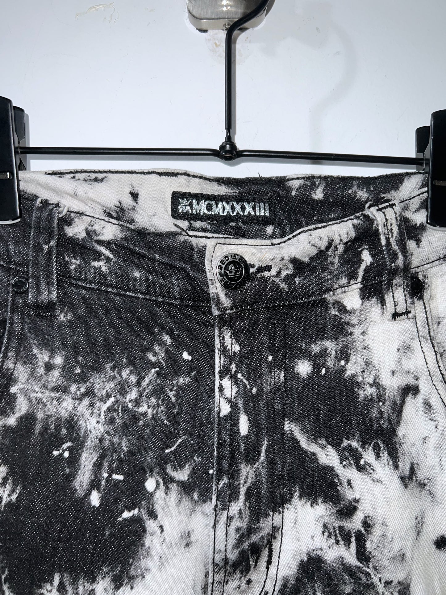 MCMXXXIII Biker Denim Shorts