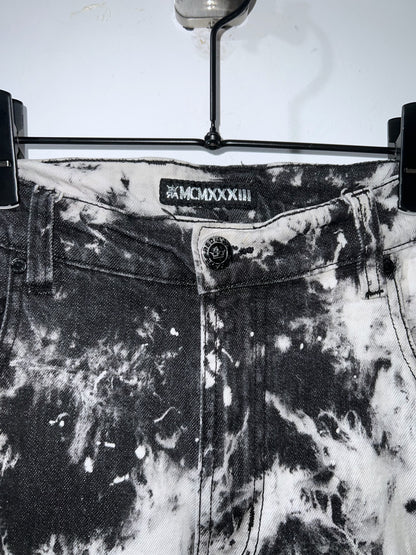 MCMXXXIII Biker Denim Shorts