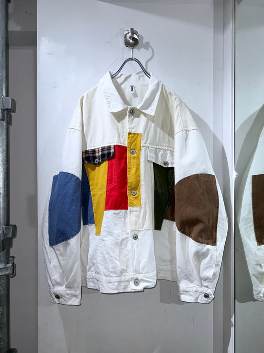 AIWTER Patchwork Denim Jacke