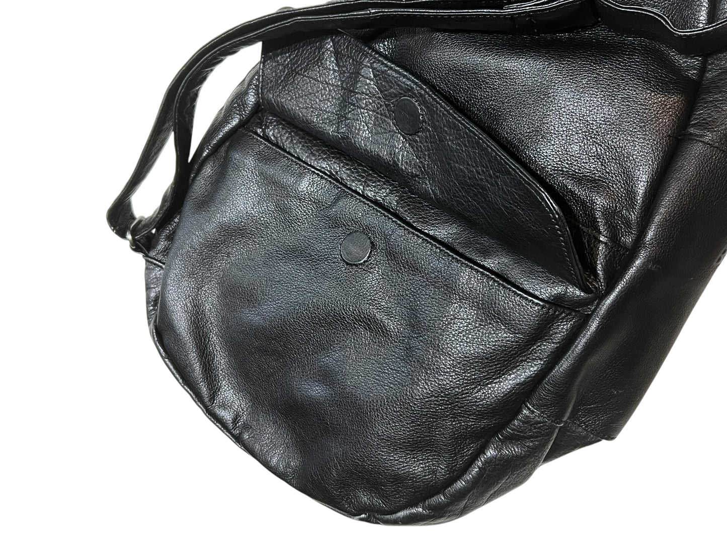 "Healthy Back Bag" Leather Teardrop Sling Bag