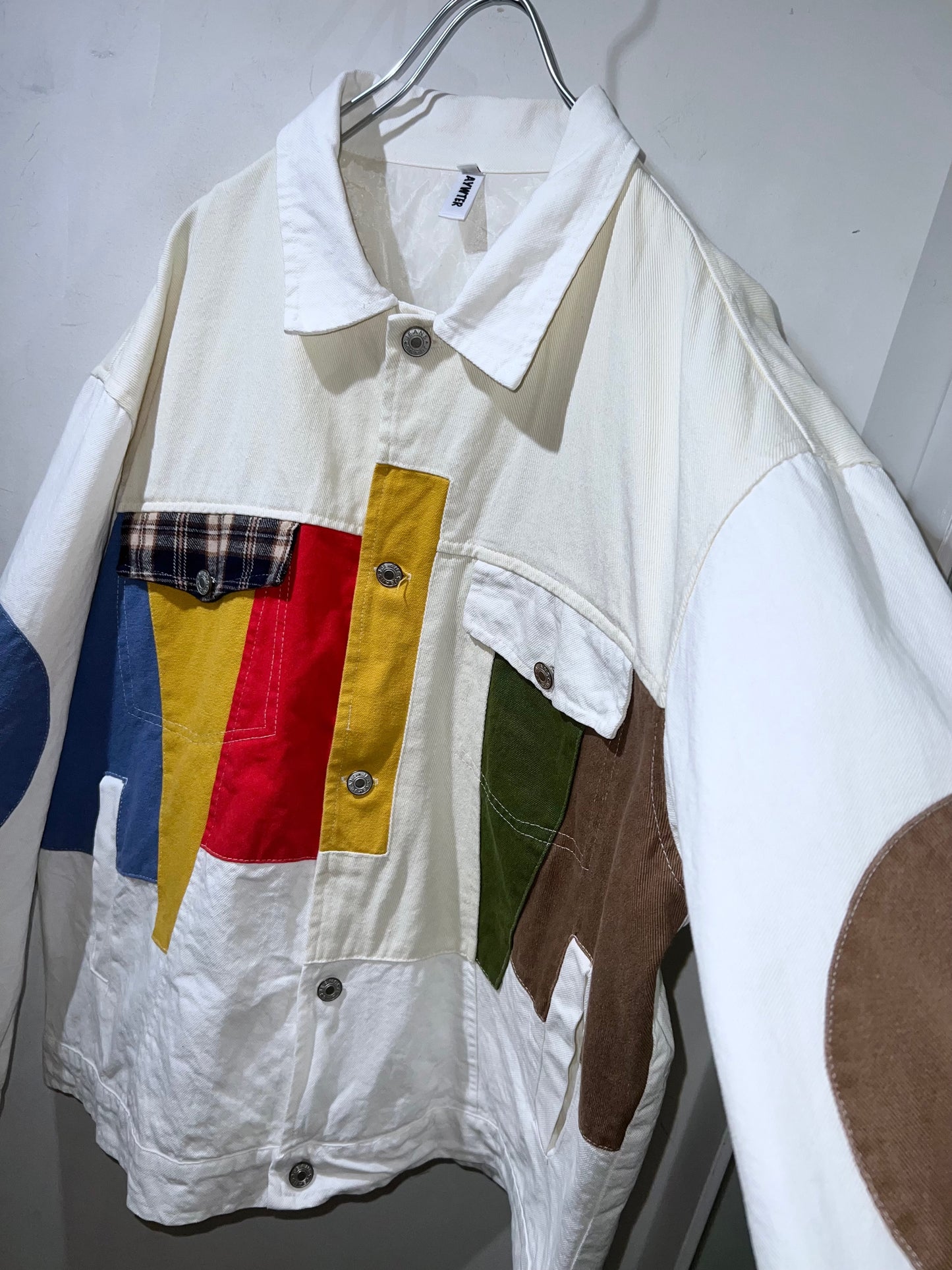 AIWTER Patchwork Denim Jacke