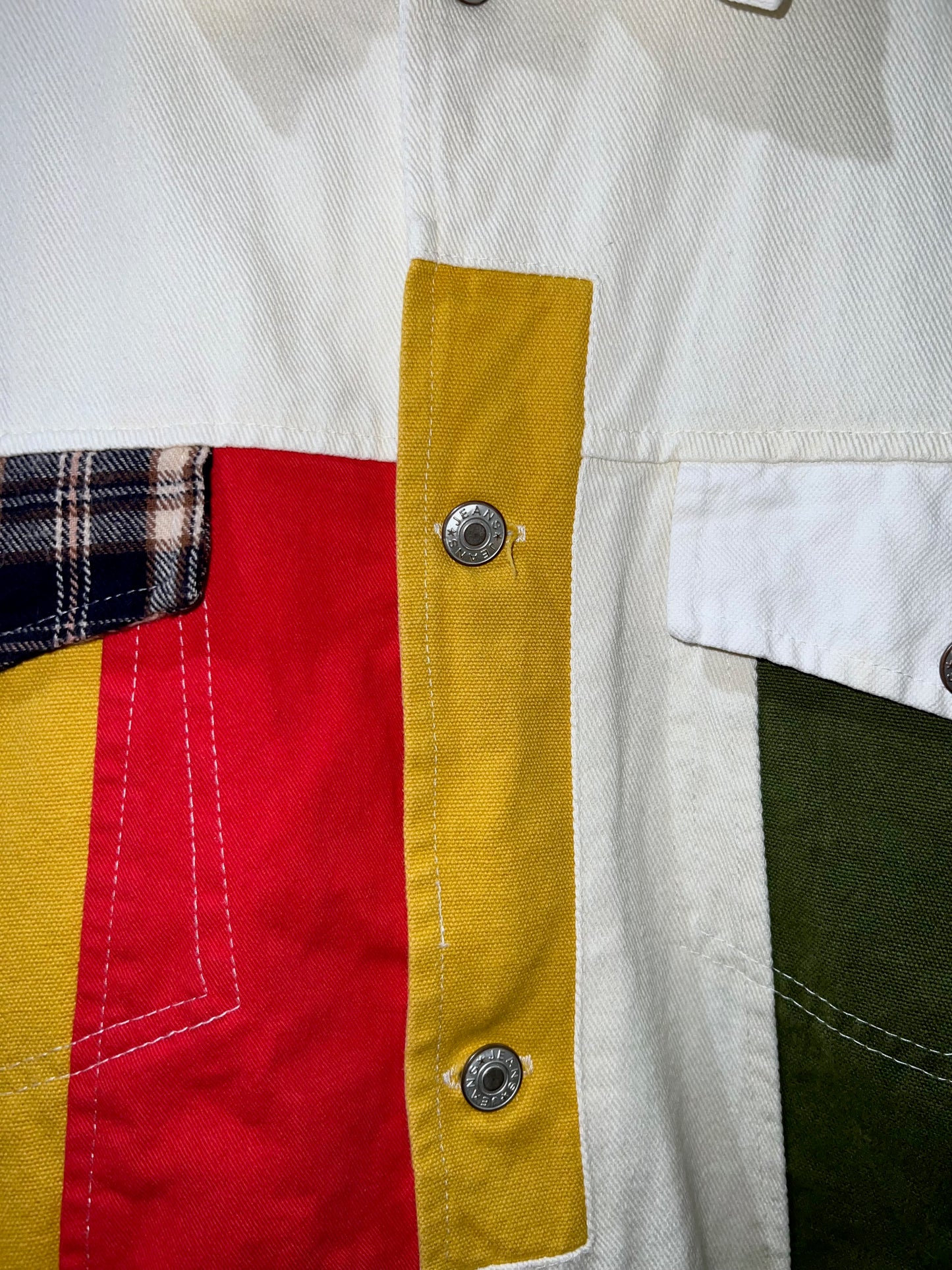 AIWTER Patchwork Denim Jacke