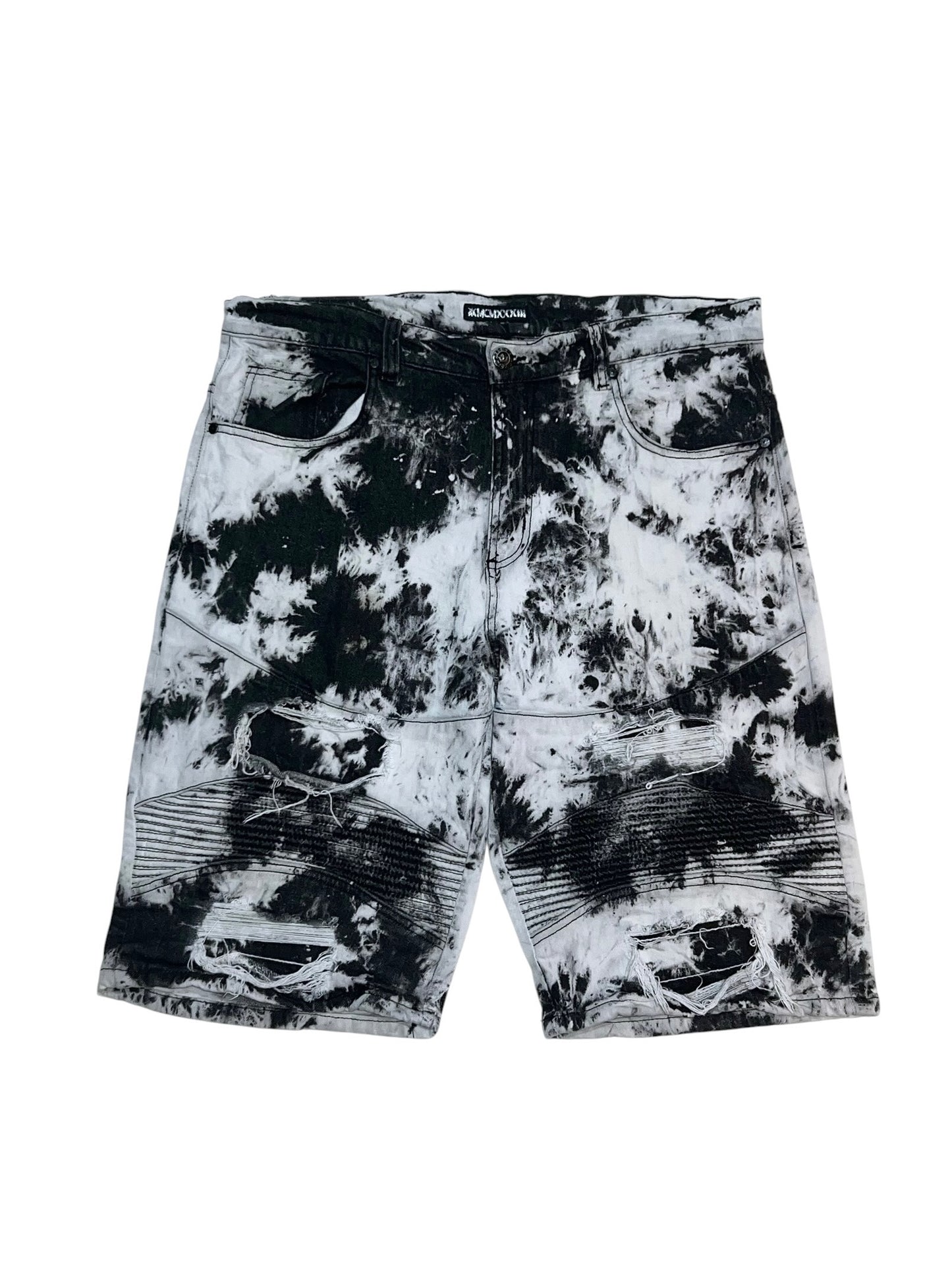 MCMXXXIII Biker Denim Shorts
