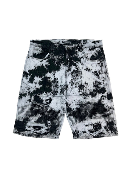 MCMXXXIII Biker Denim Shorts