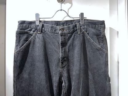 FADED GLORY Semi-Buggy Black Denim Painter Pants