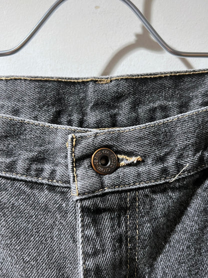 FADED GLORY Semi-Buggy Black Denim Painter Pants