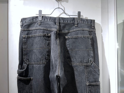 FADED GLORY Semi-Buggy Black Denim Painter Pants