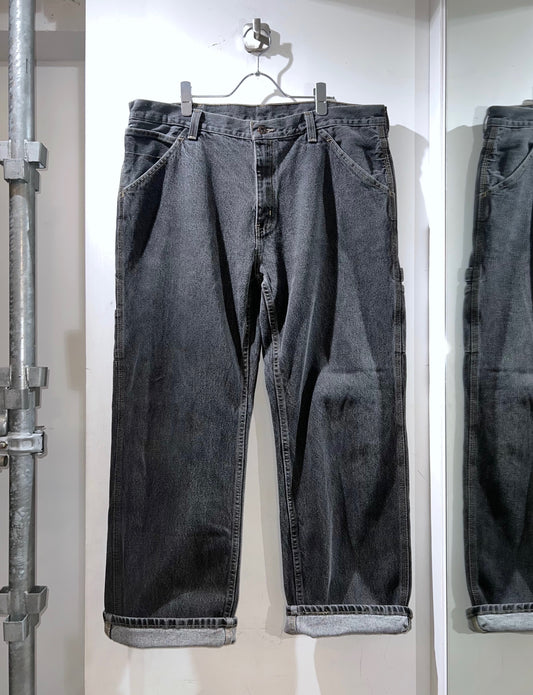 FADED GLORY Semi-Buggy Black Denim Painter Pants
