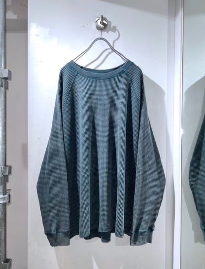 No Boundaries SunFaded Waffle Long Sleeve Tee