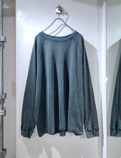 No Boundaries SunFaded Waffle Long Sleeve Tee