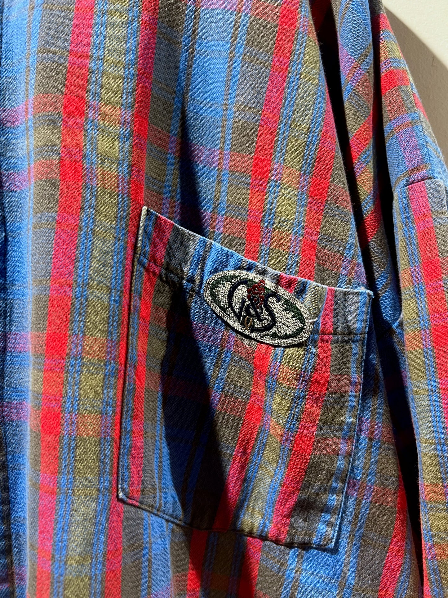 90s Vintage Gordon & Smith Hooded Flannel Shirt