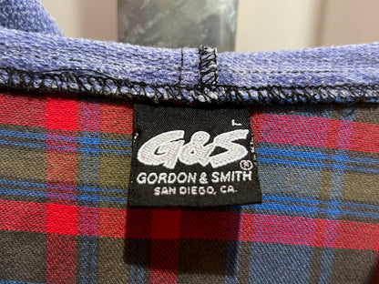 90s Vintage Gordon & Smith Hooded Flannel Shirt