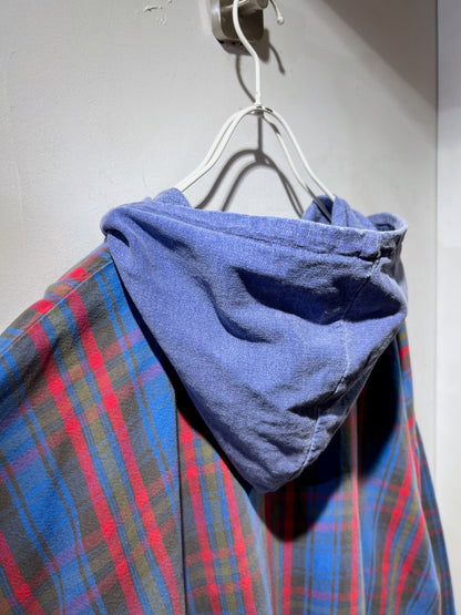90s Vintage Gordon & Smith Hooded Flannel Shirt