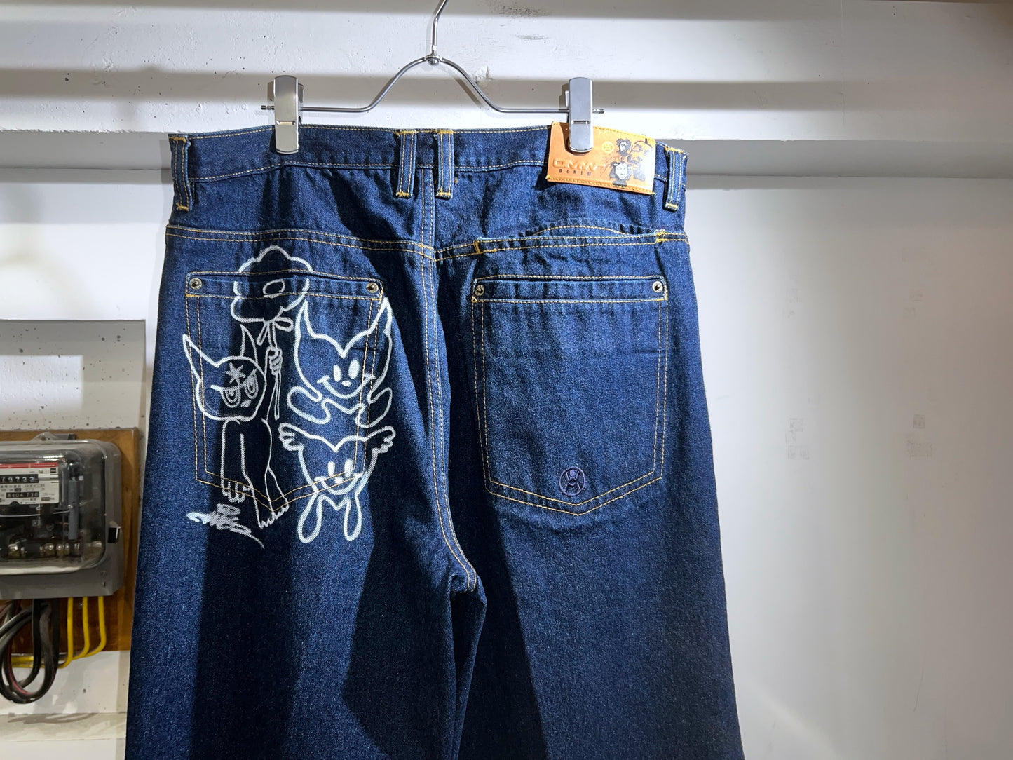AIM × BAU Hand Painted Denim Pants