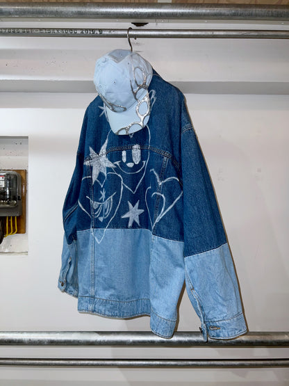 AIM × BAU Hand Painted Denim Jacket