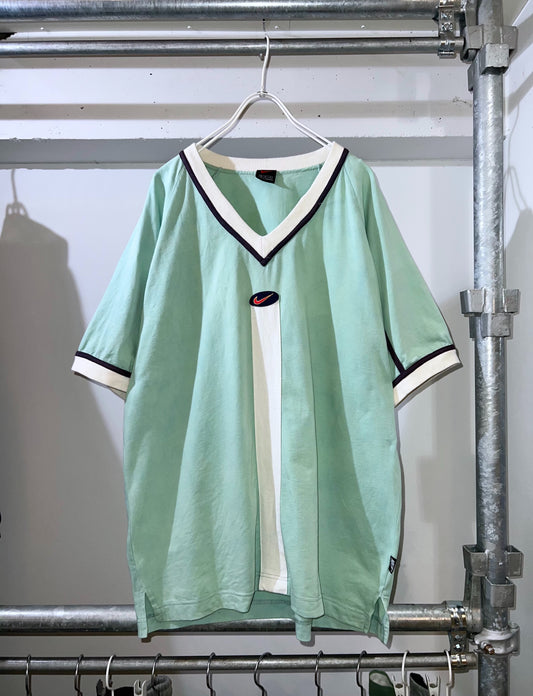 00s Nike V Neck Raglan Game Tee