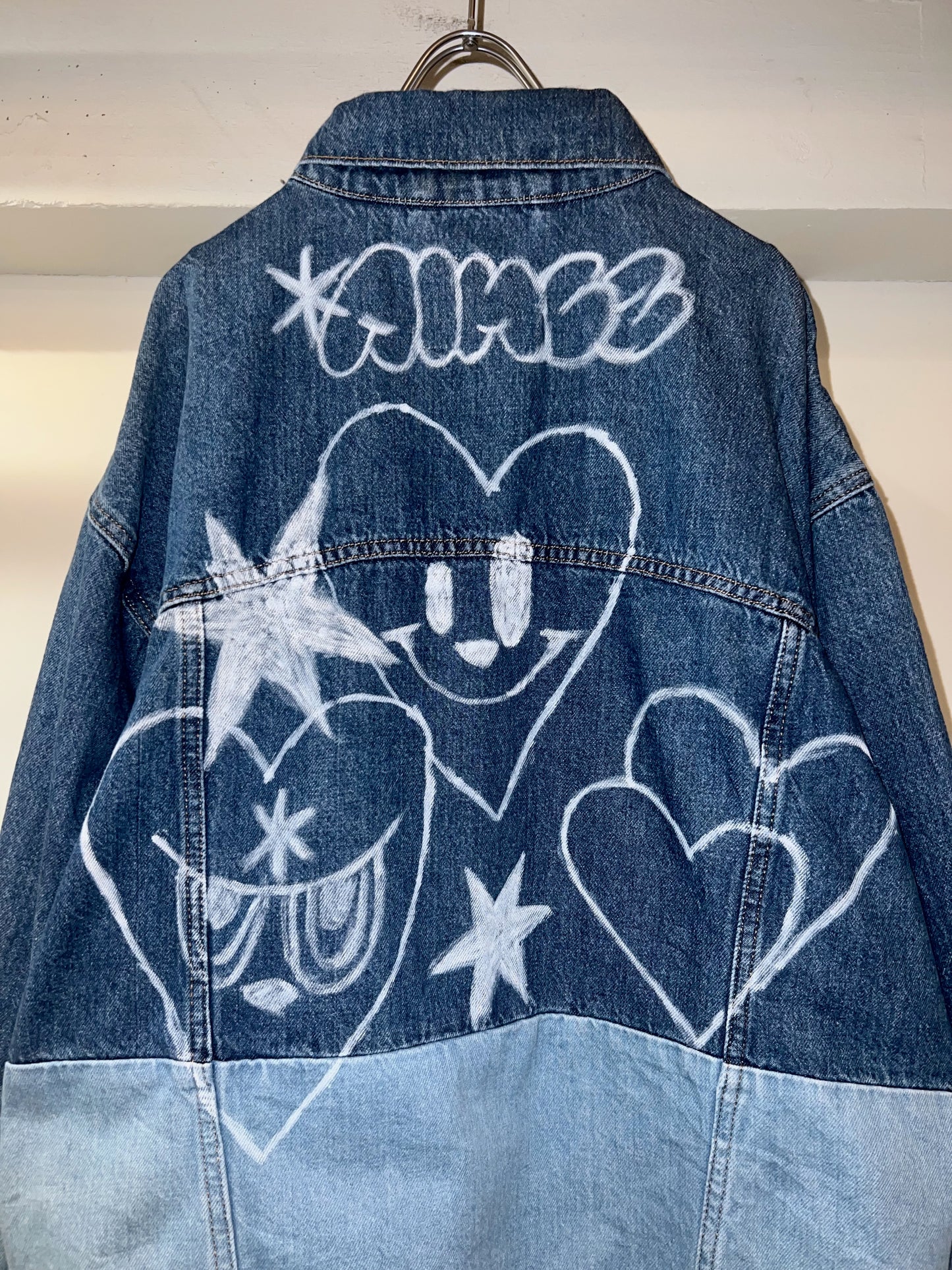 AIM × BAU Hand Painted Denim Jacket