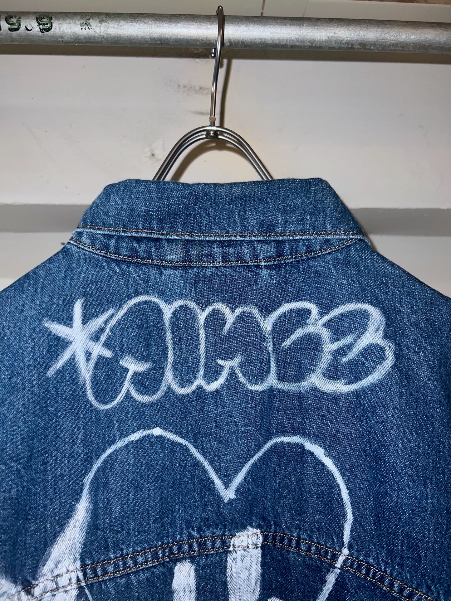 AIM × BAU Hand Painted Denim Jacket