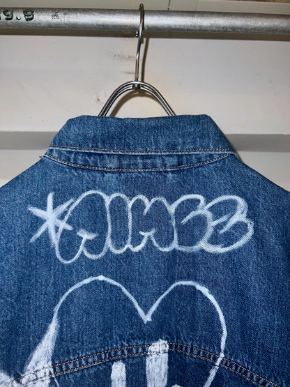 AIM × BAU Hand Painted Denim Jacket