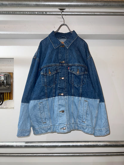 AIM × BAU Hand Painted Denim Jacket