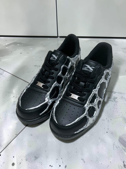 AIM × BAU Liquid Chrome Shoes