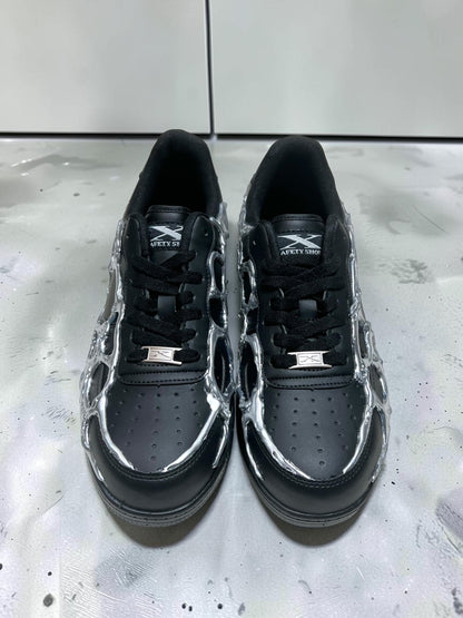 AIM × BAU Liquid Chrome Shoes
