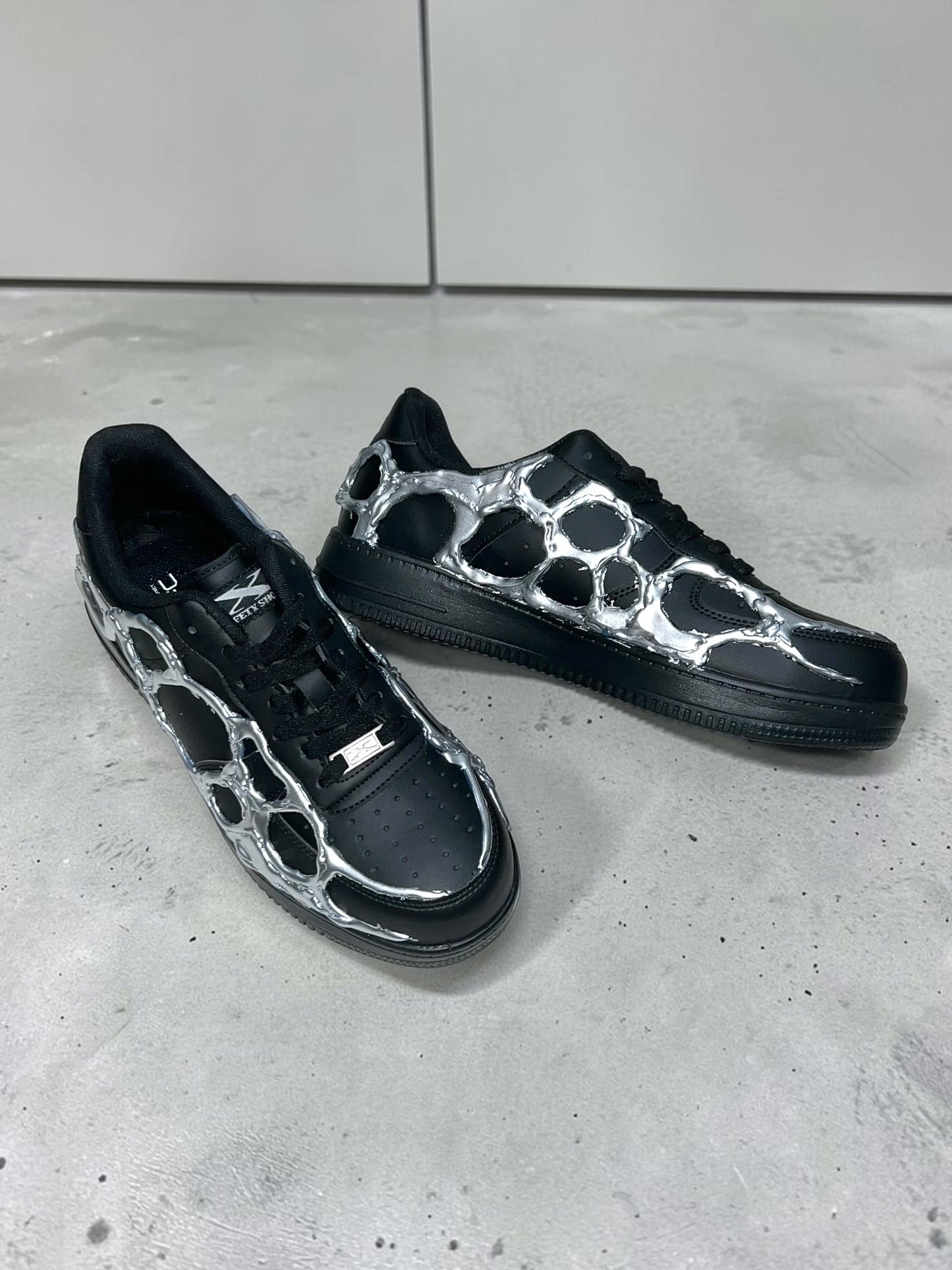 AIM × BAU Liquid Chrome Shoes