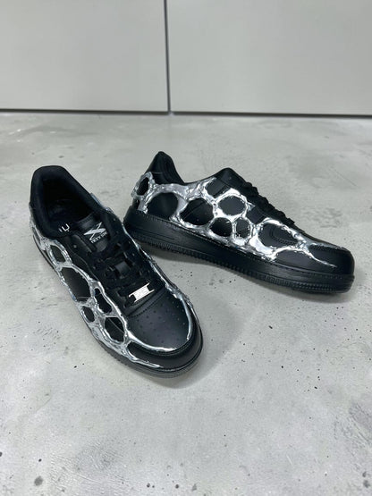 AIM × BAU Liquid Chrome Shoes