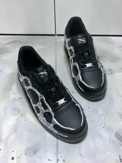 AIM × BAU Liquid Chrome Shoes