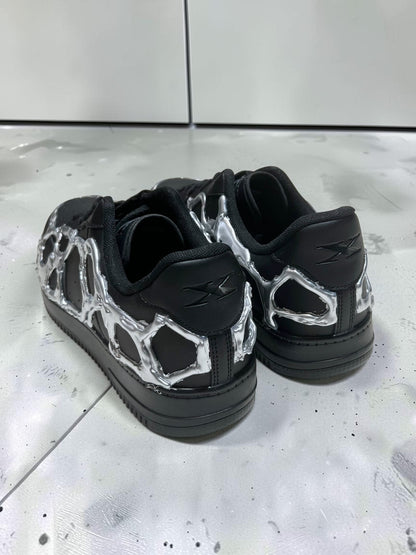 AIM × BAU Liquid Chrome Shoes