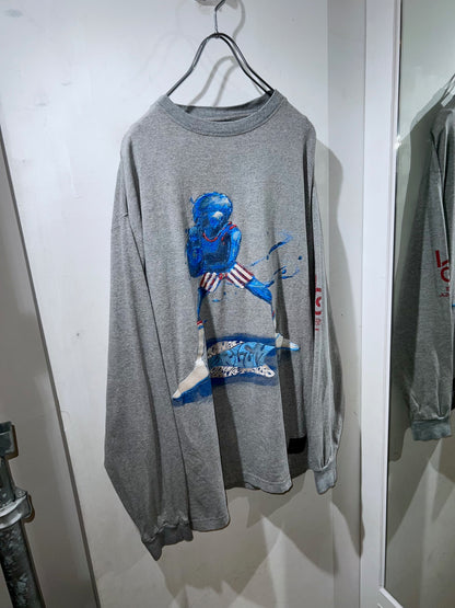 90s FUBU Harlem Globetrotters Artwork L/S Tee