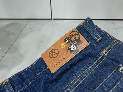 AIM × BAU Hand Painted Denim Pants
