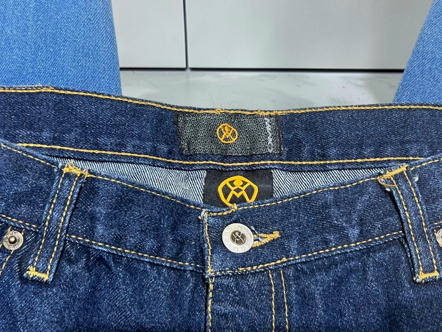 AIM × BAU Hand Painted Denim Pants