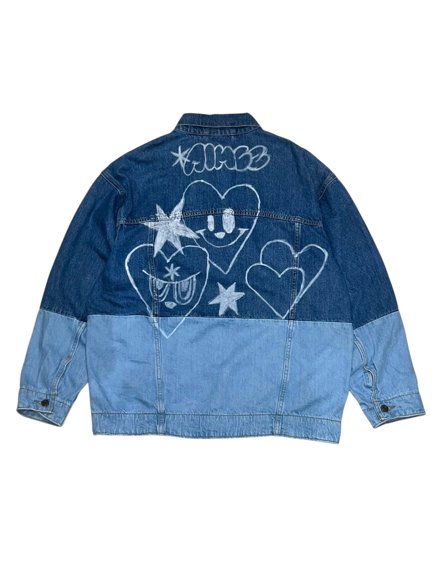 AIM × BAU Hand Painted Denim Jacket