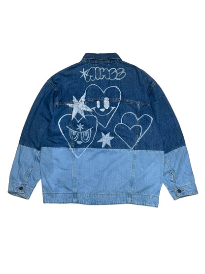 AIM × BAU Hand Painted Denim Jacket