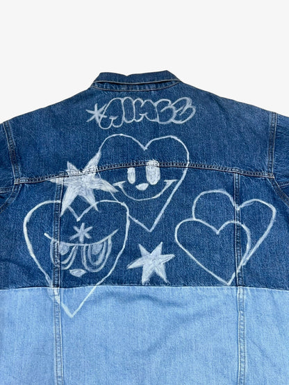 AIM × BAU Hand Painted Denim Jacket