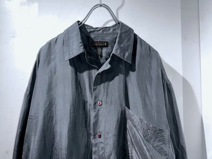 Old Grey Silk Shirt