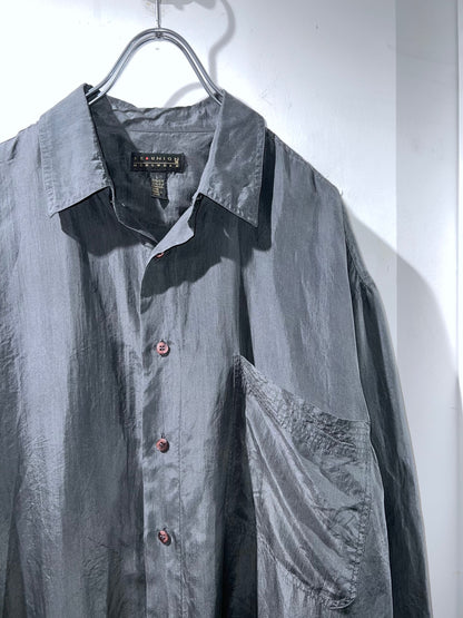 Old Grey Silk Shirt