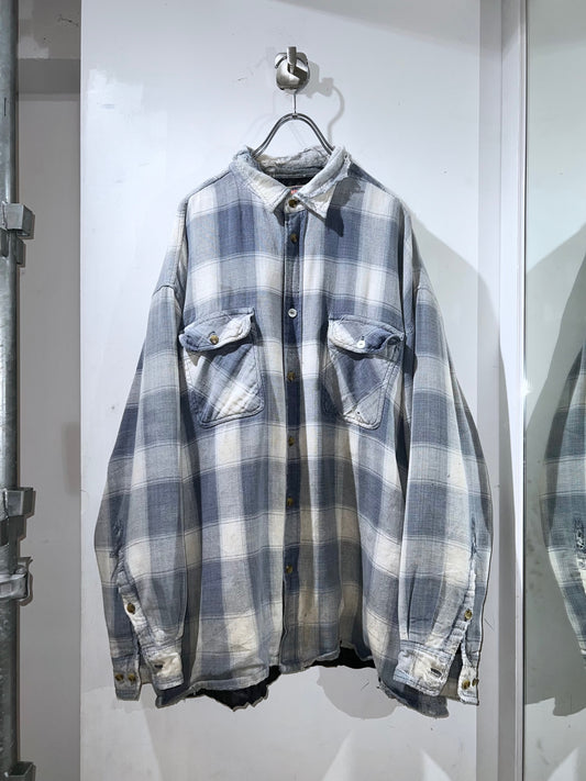 Vintage Quilting-Lined Boro Plaid Shirt