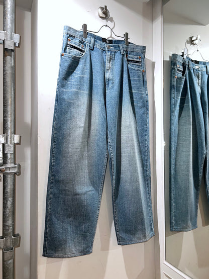 Royal Blue Jeans Wide Leg Denim Pants