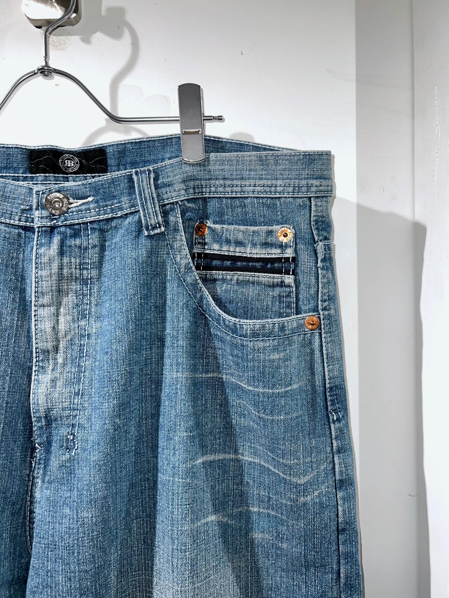 Royal Blue Jeans Wide Leg Denim Pants