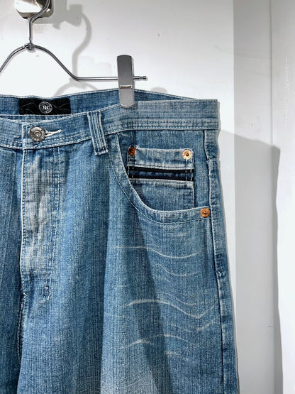 Royal Blue Jeans Wide Leg Denim Pants