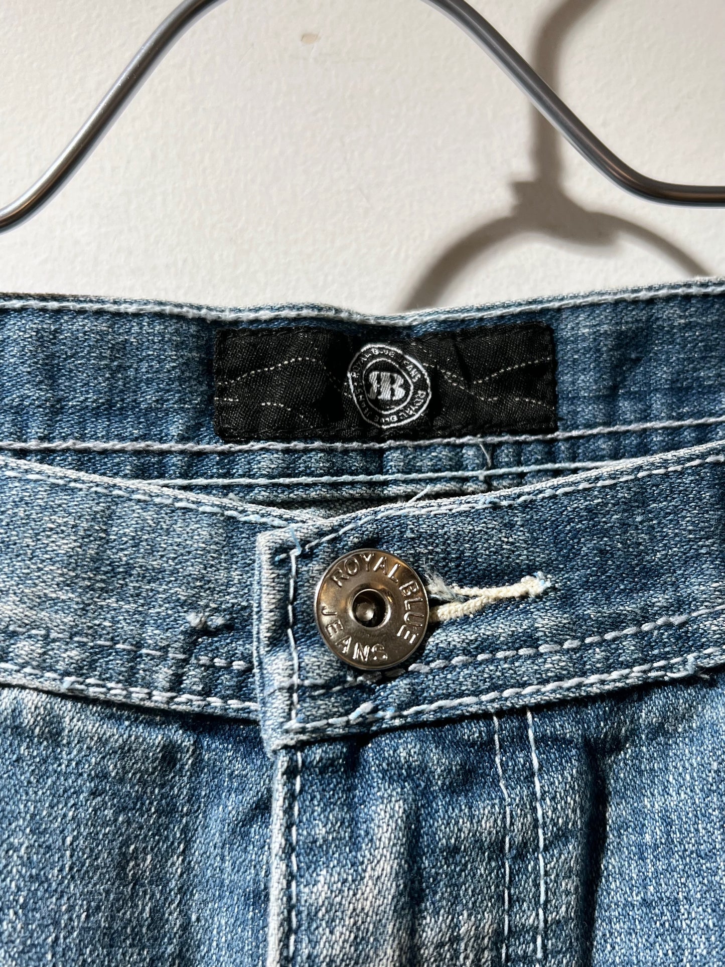 Royal Blue Jeans Wide Leg Denim Pants