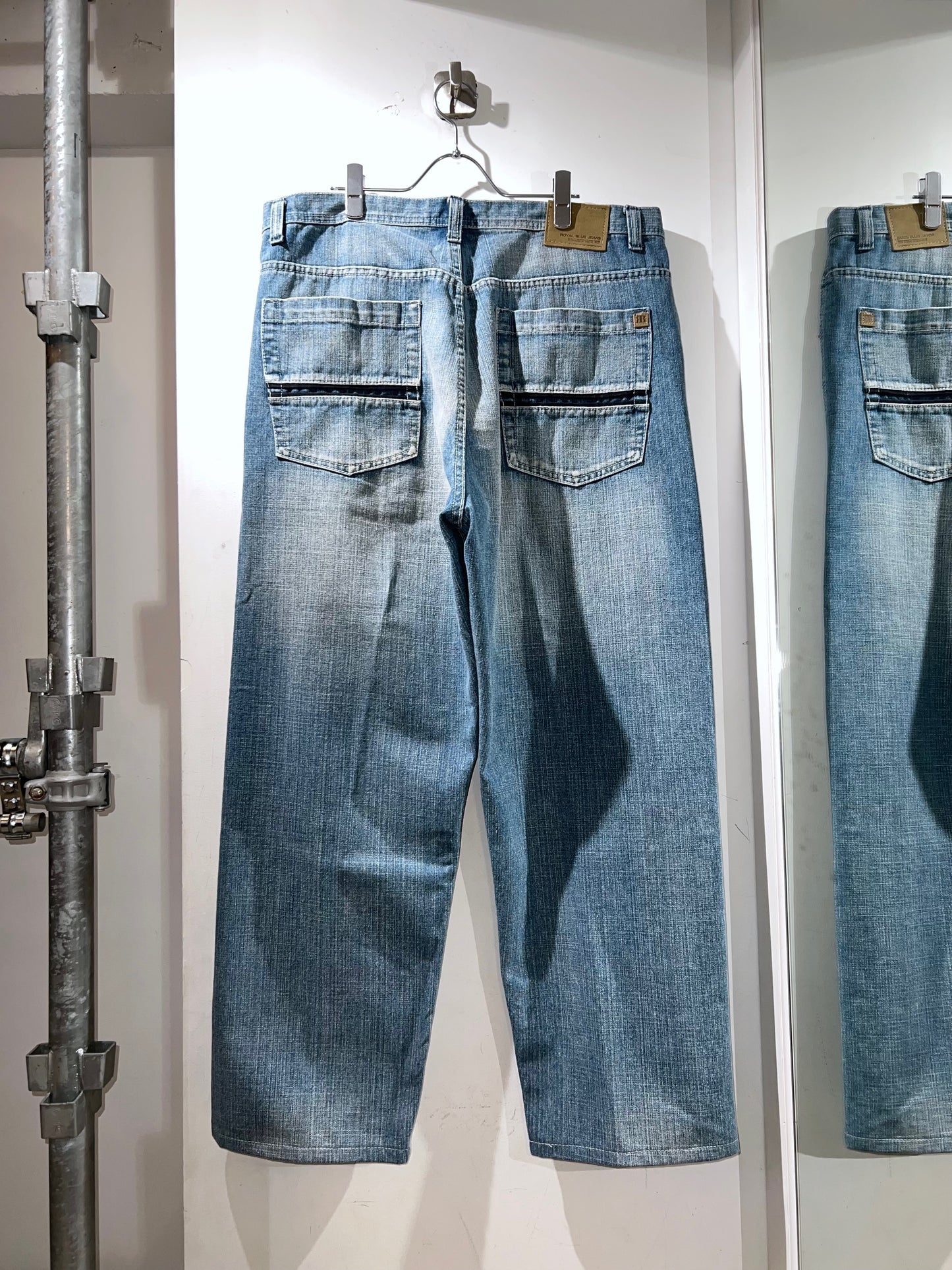 Royal Blue Jeans Wide Leg Denim Pants