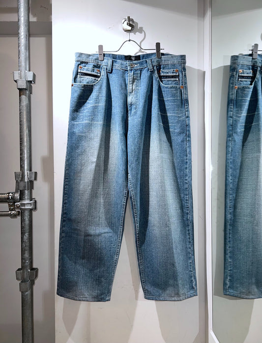 Royal Blue Jeans Wide Leg Denim Pants